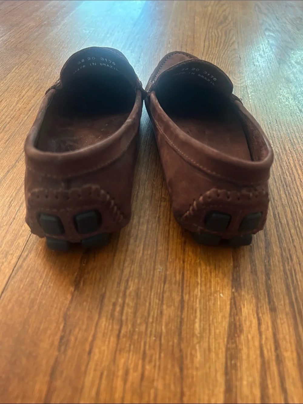 Saks Fifth Avenue Brown Suede Penny Loafers - Women's